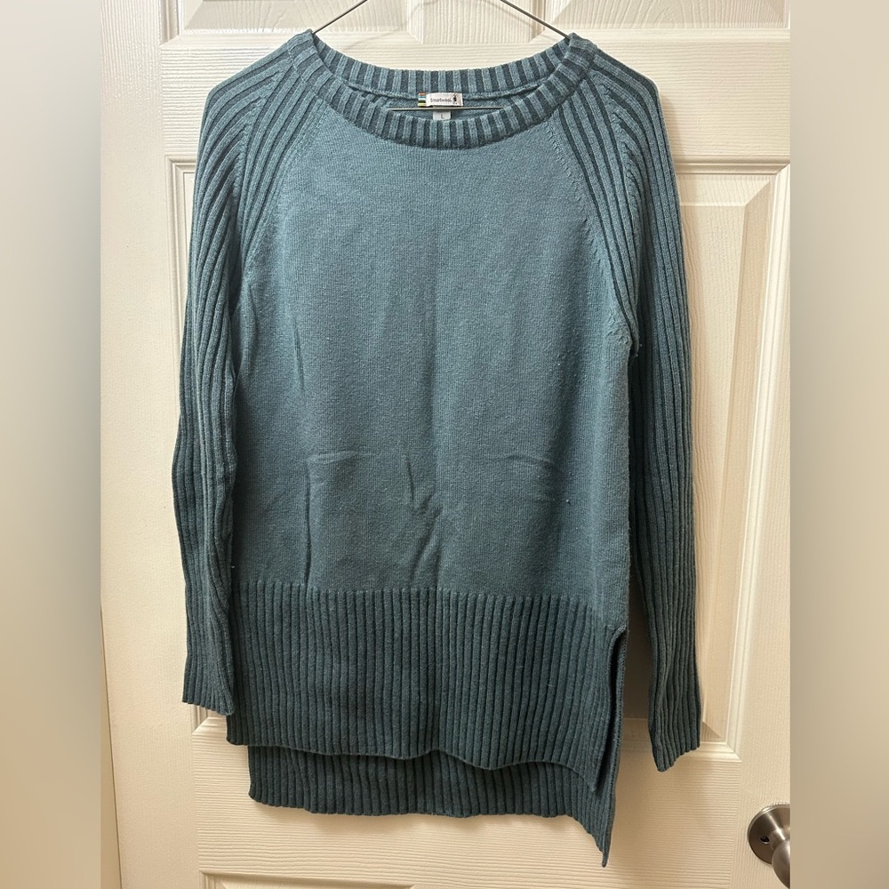 Smartwool Ripple Creek Ribbed Pullover Tunic Sweater Wool Blend Size Large